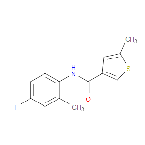 N-(4-Fluoro-2-methylphenyl)-5-methyl-3-thiophenecarboxamide