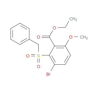 ethyl 2-(benzylsulfonyl)-3-bromo-6-methoxybenzoate
