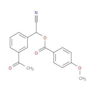 Benzoic acid, 4-methoxy-, (3-acetylphenyl)cyanomethyl ester