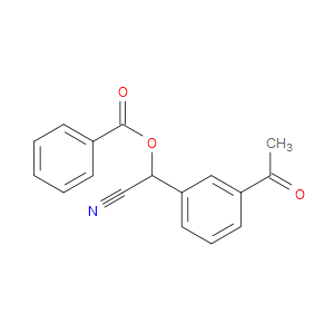 Benzeneacetonitrile, 3-acetyl-α-(benzoyloxy)-
