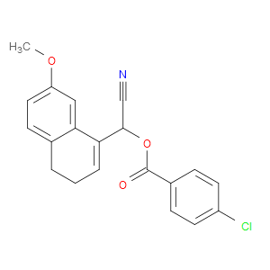 Cyano(3,4-dihydro-7-methoxy-1-naphthalenyl)methyl 4-chlorobenzoate