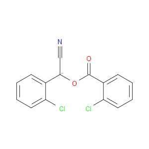 Benzoic acid, 2-chloro-, (2-chlorophenyl)cyanomethyl ester, ion(1-)