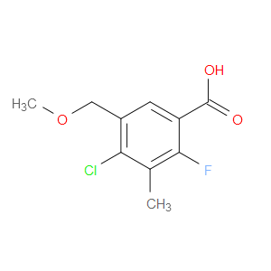 4-Chloro-2-fluoro-5-(methoxymethyl)-3-methylbenzoic acid