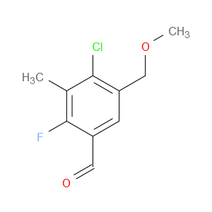 4-Chloro-2-fluoro-5-(methoxymethyl)-3-methylbenzaldehyde