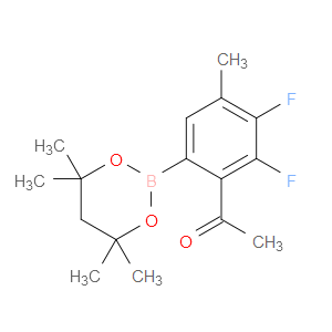 Ethanone, 1-[2,3-difluoro-4-methyl-6-(4,4,6,6-tetramethyl-1,3,2-dioxaborinan-...
