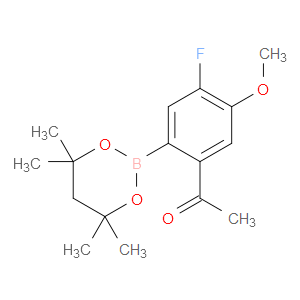 Ethanone, 1-[4-fluoro-5-methoxy-2-(4,4,6,6-tetramethyl-1,3,2-dioxaborinan-2-y...
