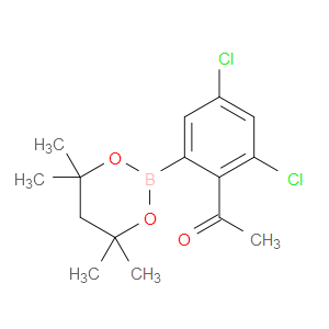 Ethanone, 1-[2,4-dichloro-6-(4,4,6,6-tetramethyl-1,3,2-dioxaborinan-2-yl)phen...