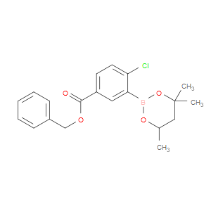 Phenylmethyl 4-chloro-3-(4,4,6-trimethyl-1,3,2-dioxaborinan-2-yl)benzoate
