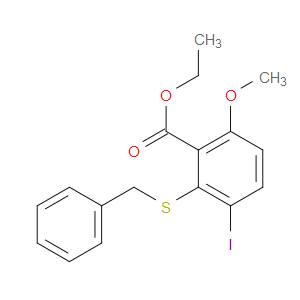 ethyl 2-(benzylthio)-3-iodo-6-methoxybenzoate