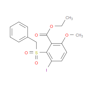 ethyl 2-(benzylsulfonyl)-3-iodo-6-methoxybenzoate