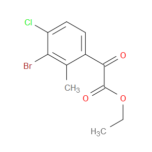 ethyl 2-(3-bromo-4-chloro-2-methylphenyl)-2-oxoacetate