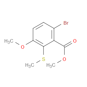 methyl 6-bromo-3-methoxy-2-(methylthio)benzoate