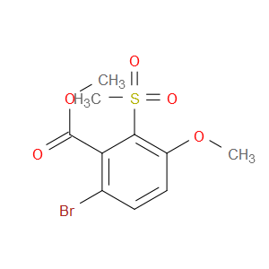 methyl 6-bromo-3-methoxy-2-(methylsulfonyl)benzoate