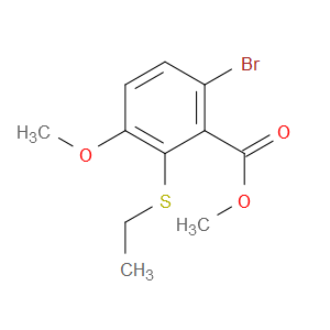 methyl 6-bromo-2-(ethylthio)-3-methoxybenzoate
