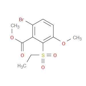methyl 6-bromo-2-(ethylsulfonyl)-3-methoxybenzoate