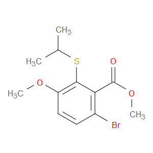 methyl 6-bromo-2-(isopropylthio)-3-methoxybenzoate
