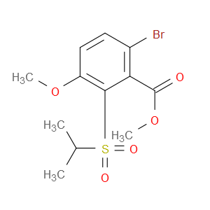 methyl 6-bromo-2-(isopropylsulfonyl)-3-methoxybenzoate