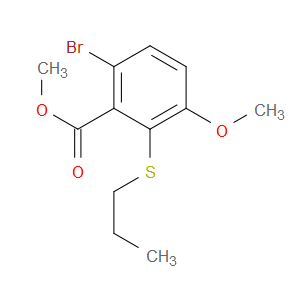 methyl 6-bromo-3-methoxy-2-(propylthio)benzoate