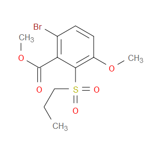 methyl 6-bromo-3-methoxy-2-(propylsulfonyl)benzoate