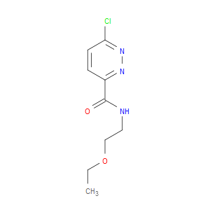 6-Chloro-N-(2-ethoxyethyl)-3-pyridazinecarboxamide