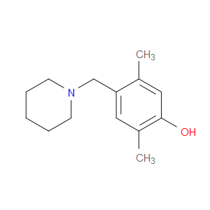 Phenol, 2,5-dimethyl-4-(1-piperidinylmethyl)-