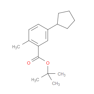 tert-butyl 5-cyclopentyl-2-methylbenzoate