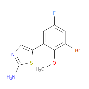 5-(3-Bromo-5-fluoro-2-methoxyphenyl)thiazol-2-amine