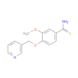 3-Methoxy-4-(3-pyridinylmethoxy)benzenecarbothioamide