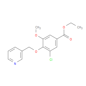 Ethyl 3-chloro-5-methoxy-4-(3-pyridinylmethoxy)benzoate