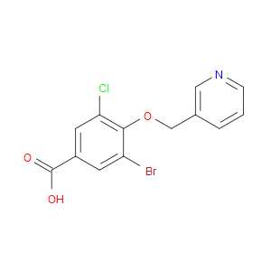 3-Bromo-5-chloro-4-(3-pyridinylmethoxy)benzoic acid