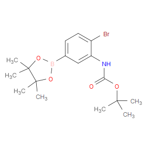 tert-butyl (2-bromo-5-(4,4,5,5-tetramethyl-1,3,2-dioxaborolan-2-yl)phenyl)carbamate