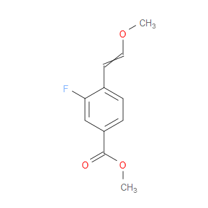 Benzoic acid, 3-fluoro-4-(2-methoxyethenyl)-, methyl ester
