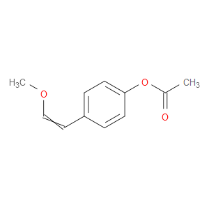 Phenol, 4-(2-methoxyethenyl)-, 1-acetate