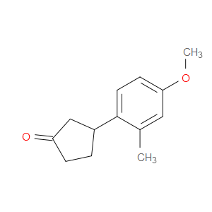 3-(4-Methoxy-2-methylphenyl)cyclopentanone