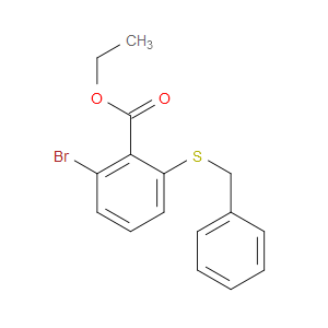 ethyl 2-(benzylthio)-6-bromobenzoate