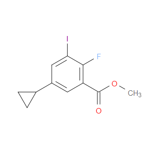 methyl 5-cyclopropyl-2-fluoro-3-iodobenzoate