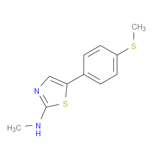 N-methyl-5-(4-(methylthio)phenyl)thiazol-2-amine