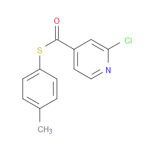 S-(4-Methylphenyl) 2-chloro-4-pyridinecarbothioate