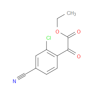 ethyl 2-(2-chloro-4-cyanophenyl)-2-oxoacetate