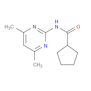 N-(4,6-Dimethyl-2-pyrimidinyl)cyclopentanecarboxamide