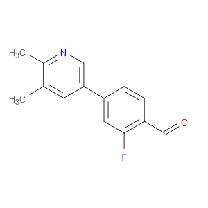 4-(5,6-Dimethyl-3-pyridinyl)-2-fluorobenzaldehyde
