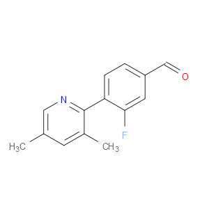 4-(3,5-Dimethyl-2-pyridinyl)-3-fluorobenzaldehyde
