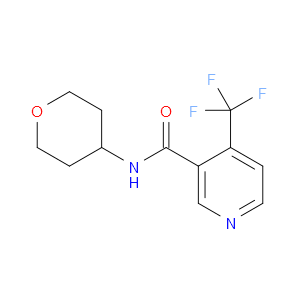 N-(Tetrahydro-2H-pyran-4-yl)-4-(trifluoromethyl)-3-pyridinecarboxamide