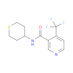 N-(Tetrahydro-2H-thiopyran-4-yl)-4-(trifluoromethyl)-3-pyridinecarboxamide