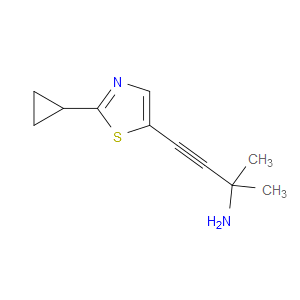 4-(2-Cyclopropyl-5-thiazolyl)-2-methyl-3-butyn-2-amine