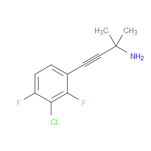 4-(3-Chloro-2,4-difluorophenyl)-2-methyl-3-butyn-2-amine