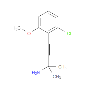 4-(2-Chloro-6-methoxyphenyl)-2-methyl-3-butyn-2-amine