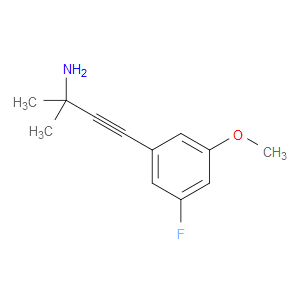 4-(3-Fluoro-5-methoxyphenyl)-2-methyl-3-butyn-2-amine
