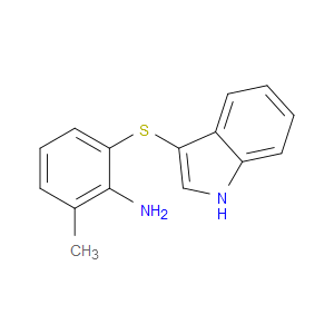 Benzenamine, 2-(1H-indol-3-ylthio)-6-methyl-