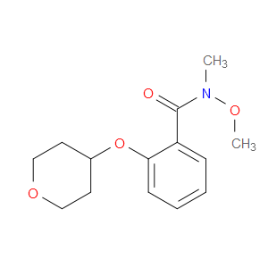 N-methoxy-N-methyl-2-((tetrahydro-2H-pyran-4-yl)oxy)benzamide